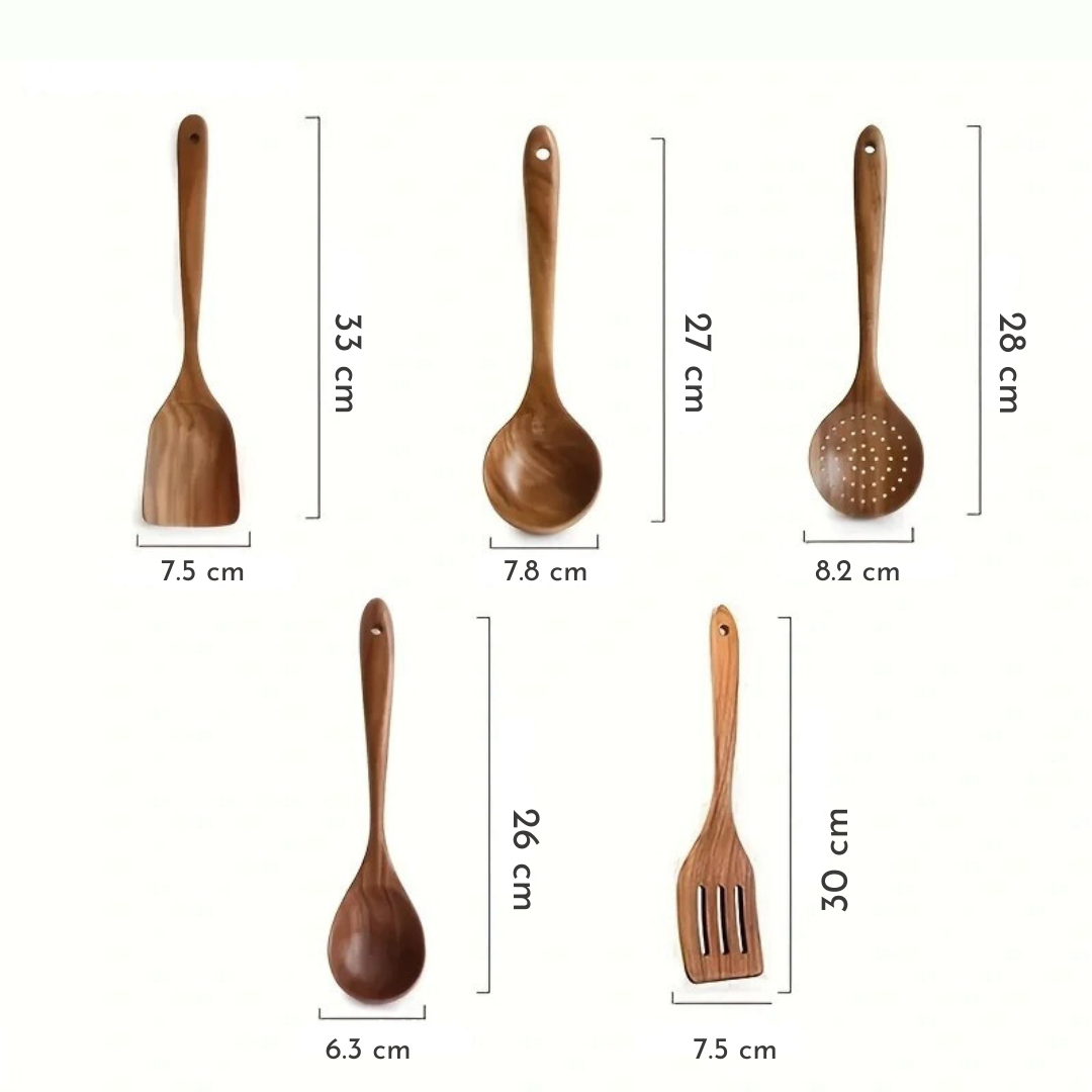 Craftsman Collection™ - 5-Piece Wooden Utensil Set